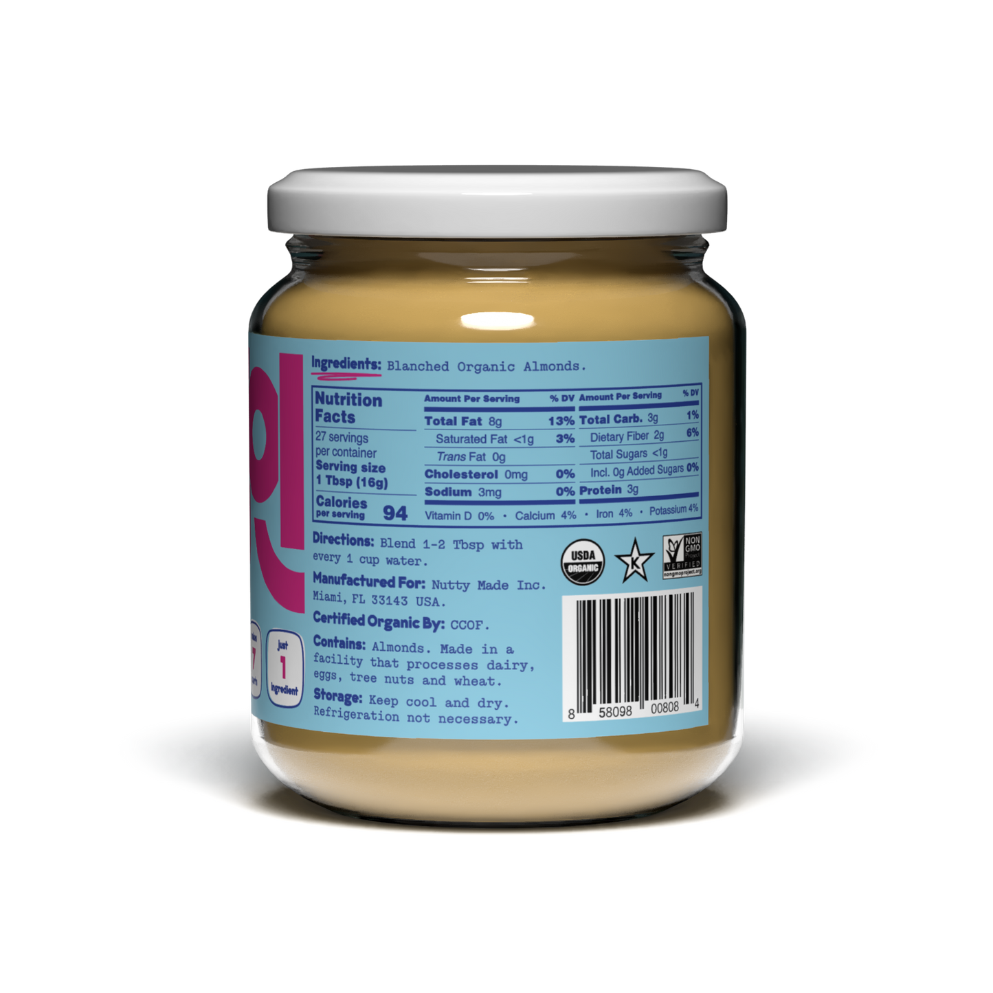 Organic Almond Milk Concentrate